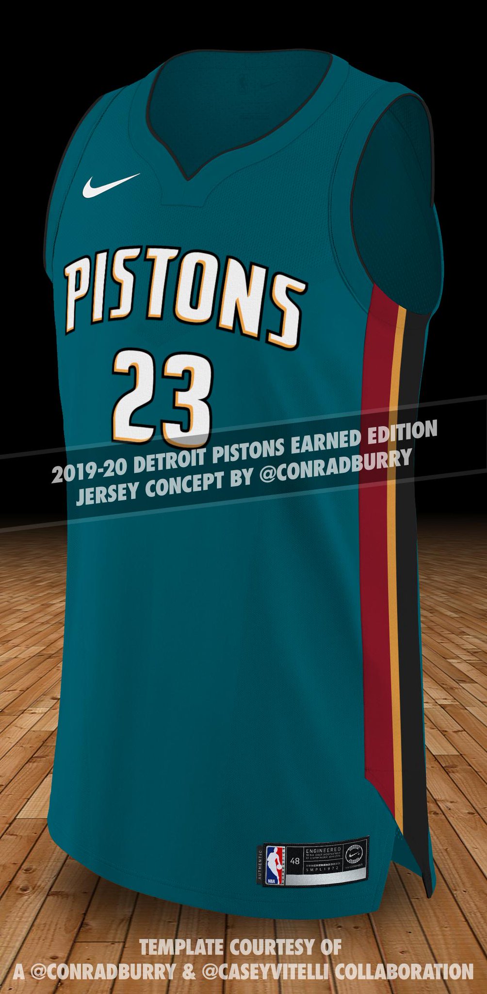 pistons earned jersey