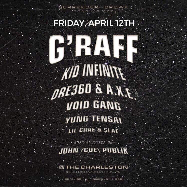 axethegreat360's tweet image. 🚨🚨Friday April 12th🚨🚨 @YoungDre360 &amp;amp; myself will be hitting the stage again!
$8 door cover All Ages! #Bremerton
Come Through &amp;amp; Rock With Us!