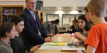 KLSchools's tweet photo. What happens when children play with design? 7th graders in Melissa Brady's Home &amp; Careers created a travel kit of tools for a Ninja, a tri-tiered top hat for time travelers, a poncho with pockets for a giant to carry people + much more! #KLActiveLearning @extraordinaires https://t.co/aof6OUcld8