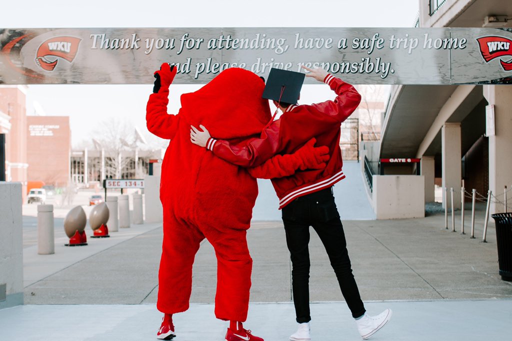 austinvahle's tweet photo. I have a secret. After four years I can finally spill my secret to all, I AM BIG RED. Thank you @WKUBigRed for allowing me to be a part of your adventures as the NATION’S BEST MASCOT! A piece of my heart will always be within Big Red. I am forever screaming, “GO BIG RED!” https://t.co/dXg164iBNI