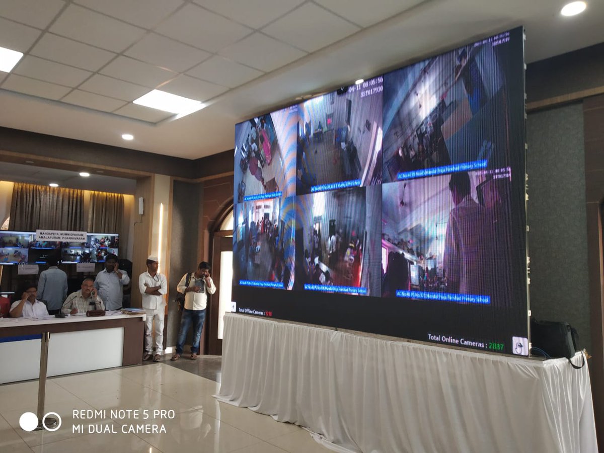 EG_Collector's tweet photo. Monitoring and support through webcasting at District Control Room,  Kakinada in East Godavari district.
#CEOandhra
#EG_Collector
#GotInked
#MyVoteMatters
#DeshKaMahatyohar
#LoksabhaElection2019
#GoVote
#GoCall https://t.co/74s6ELXdEO