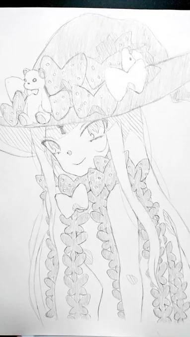 シャーペンで描いたアビー 