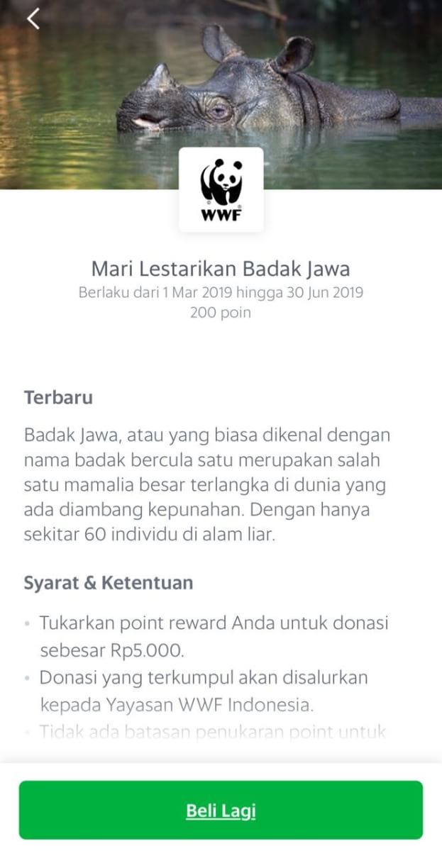WWF_ID's tweet image. Kini Sobat bisa membantu upaya pelestarian satwa ini dengan menukarkan GrabRewards di aplikasi @GrabID untuk mendukung konservasi Badak Jawa #WWFID #TogetherPossible #Connect2Earth #NatureMatters