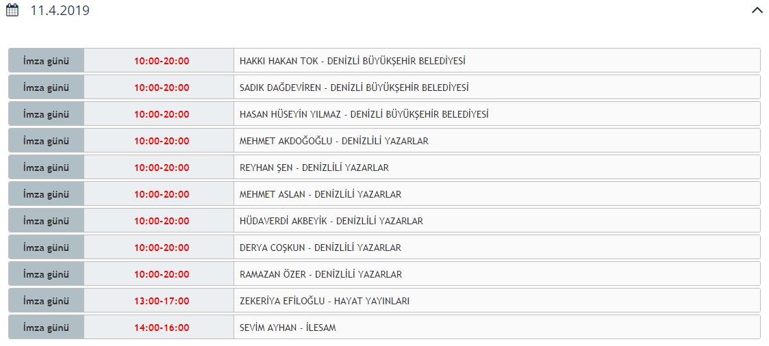 3. Denizli Kitap Fuarı'nda 11 Nisan 2019 Perşembe günü (7. Gün) "İmza Günü" olan yazarlar... ⤵ #DenizliKitapFuarı #Denizli #Kitap #imzagünü @denizlibld