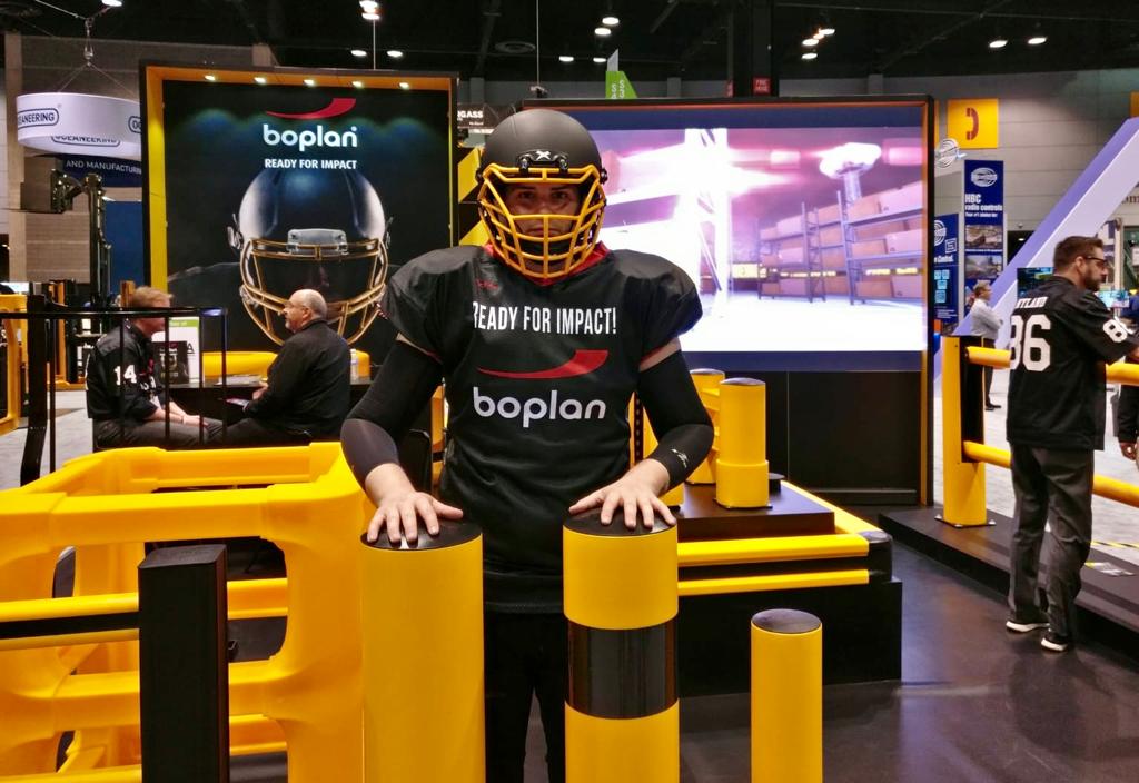 Boplan's tweet photo. Visit our #SafetyExperts at booths S956 and S303 on the last day of the #PromatShow!

#SafetyBarriers #Guardrails #Bollards #GoalPosts #RackProtection #ColumnProtection #CornerProtection #SafetyGates #KickRails #WheelStoppers

#Boplan #ReadyForImpact #SafetyFirst https://t.co/vGbg9Evus8