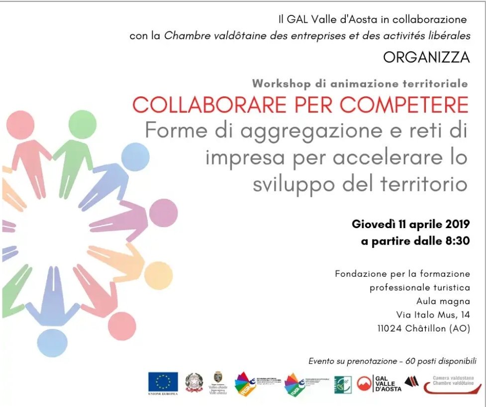 GalValledAosta's tweet photo. In corso il #workshop di animazione territoriale di approfondimento sulle #formediaggregazione e #filiere. Grande partecipazione a dimostrazione di come il #farerete sia argomento di forte interesse, oggi fondamentale per la competitività. https://t.co/tCyibpAKcI