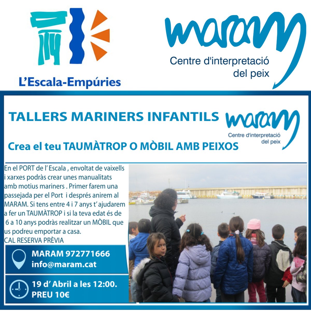 <a href="/MARAMCIP/">MARAM</a> <a href="/visitlescala/">L'Escala Turisme</a> <a href="/EscalaMunicipal/">Ajuntament l'Escala</a> <a href="/agriculturacat/">Agricultura</a> #portdelescala #mardempuries #peixdellotja #lescala #peixblaudelescala #maram