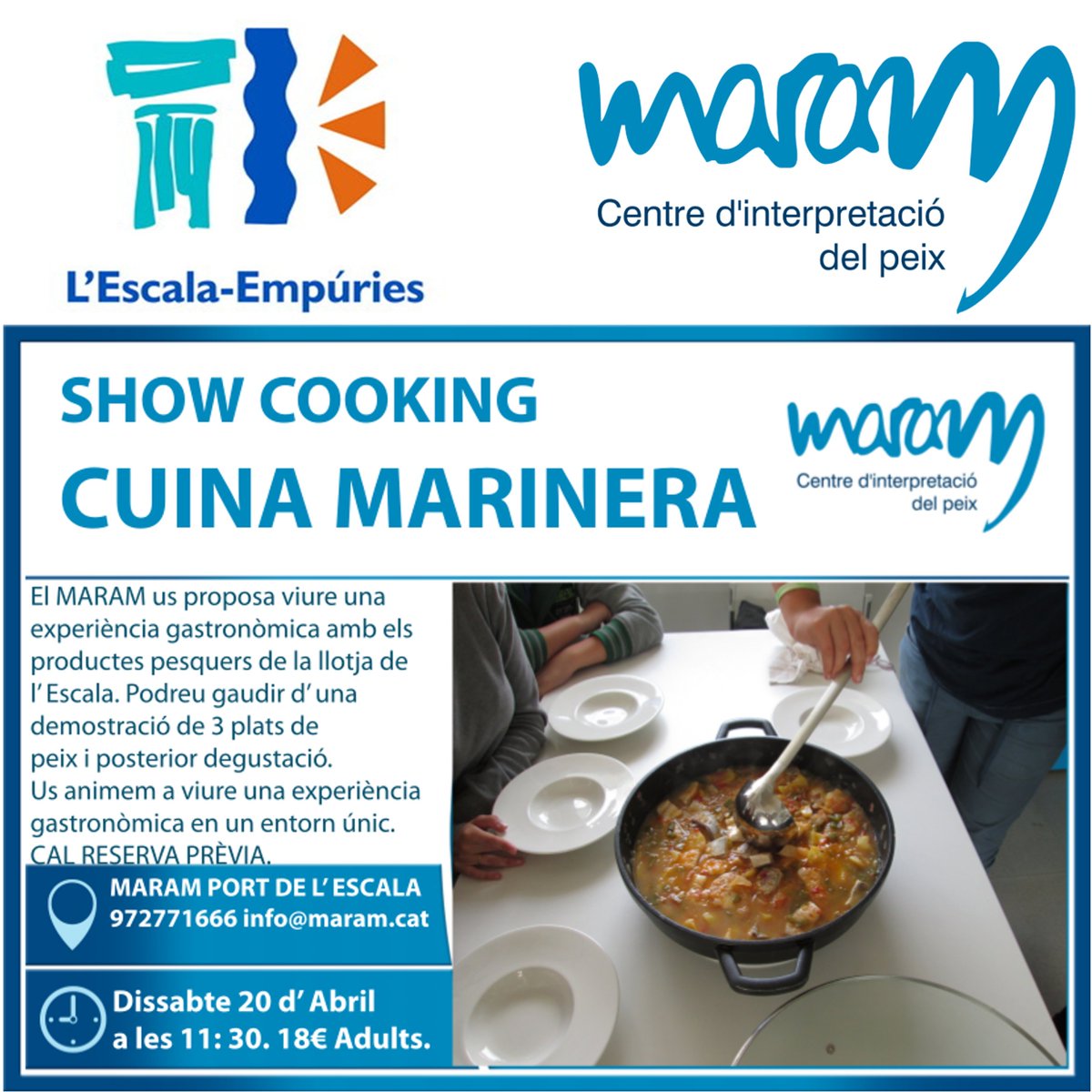 <a href="/MARAMCIP/">MARAM</a> <a href="/visitlescala/">L'Escala Turisme</a> <a href="/EscalaMunicipal/">Ajuntament l'Escala</a> <a href="/agriculturacat/">Agricultura</a> #portdelescala #mardempuries #peixdellotja #cuinaderranxo #lescala #peixdelescala #platsdetotalavida