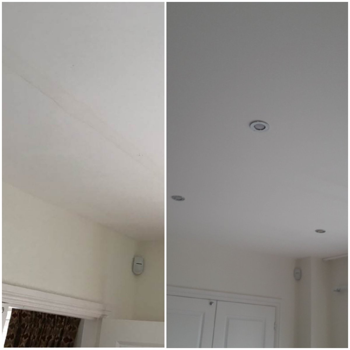 So this week is turning out to be busy, we have also attend a property that suffered a leak so we were redecorating the kitchen ceiling due to water staining. If you require any quote regarding redecorating please call 01568 617710  #decorating #waterdamage #flood #restore