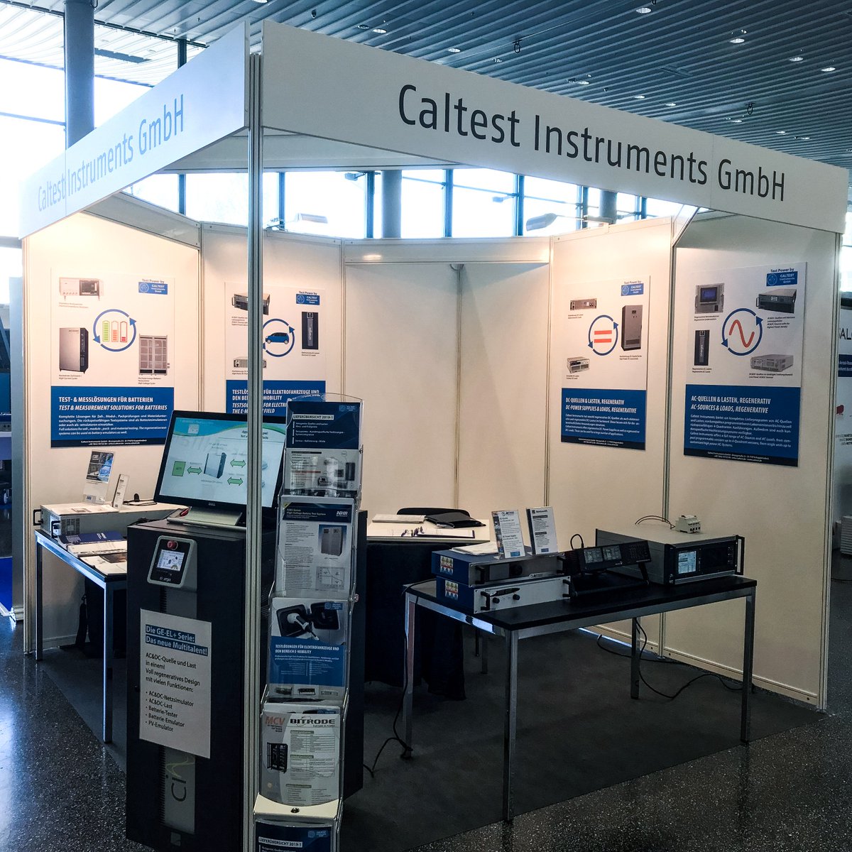 Unser Stand beim Battery Experts Forum in Frankfurt. Als besonderes Highlight haben wir auch zum ersten Mal Geräte unseres neuen Herstellers HIOKI Europe vor Ort!