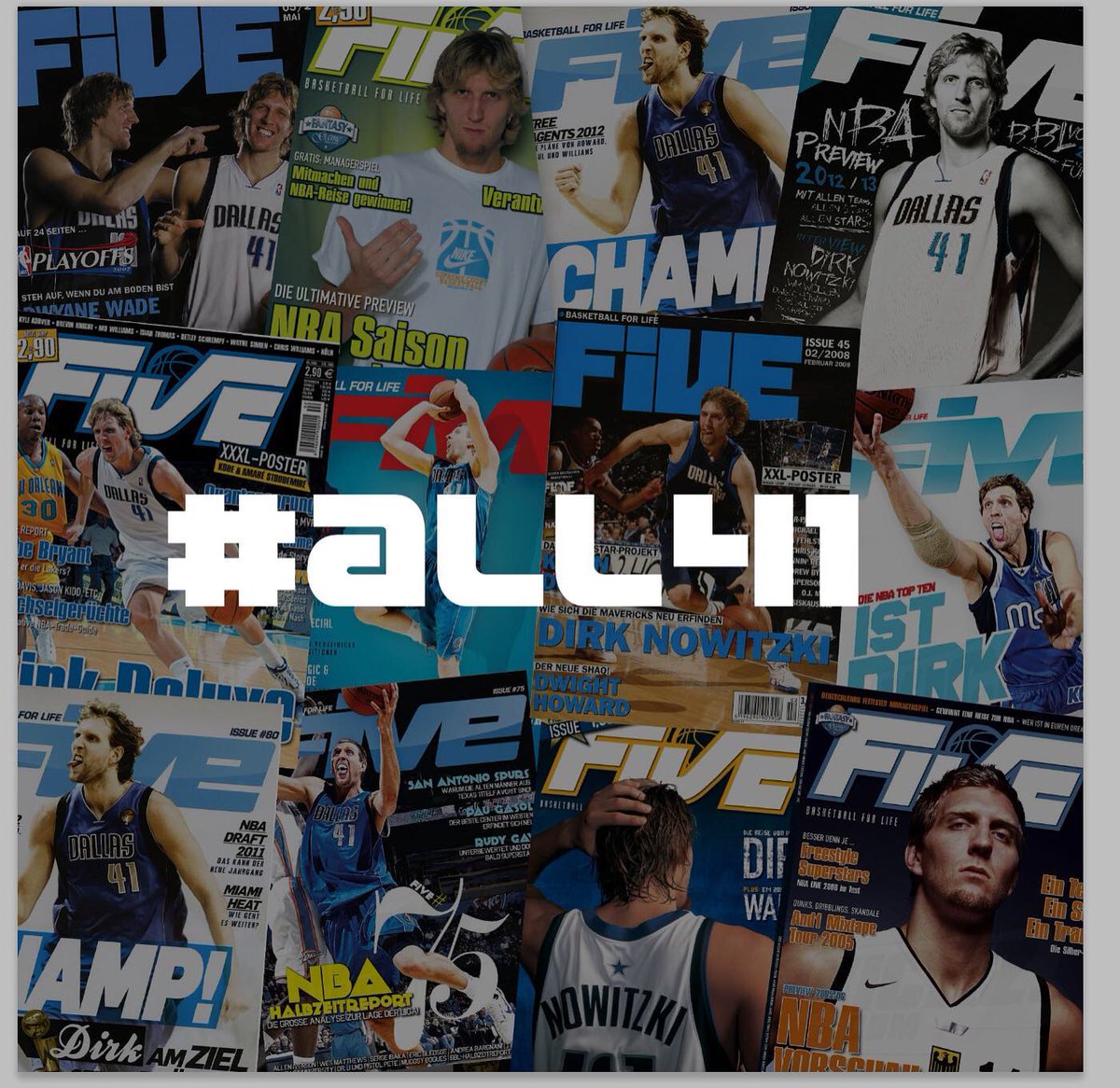 FIVEmag's tweet photo. Es ist offiziell. Dirk Nowitzki absolvierte heute Nacht sein letztes Spiel in der NBA. Sein letztes Basketballspiel. Danach ist Schluss. Nach 21 Jahren.
Der beste Basketballer aller Zeiten tritt ab und es bleibt nur eins zu sagen: Danke! https://t.co/V5SFnJGcri