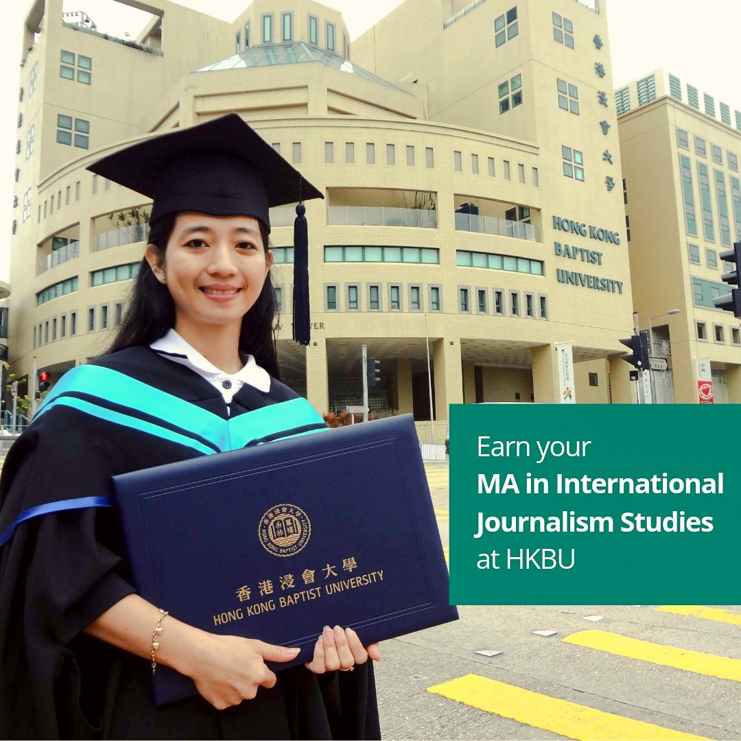 Advance your career with a Master's Degree in Journalism at Hong Kong Baptist University – Full tuition SCHOLARSHIP.

Details here: goo.gl/A3pkgv

DEADLINE: June 15, 2019

#InternationalScholarship #PostGraduateStudies #HinrichxHKBU #HinrichPostGradScholarship