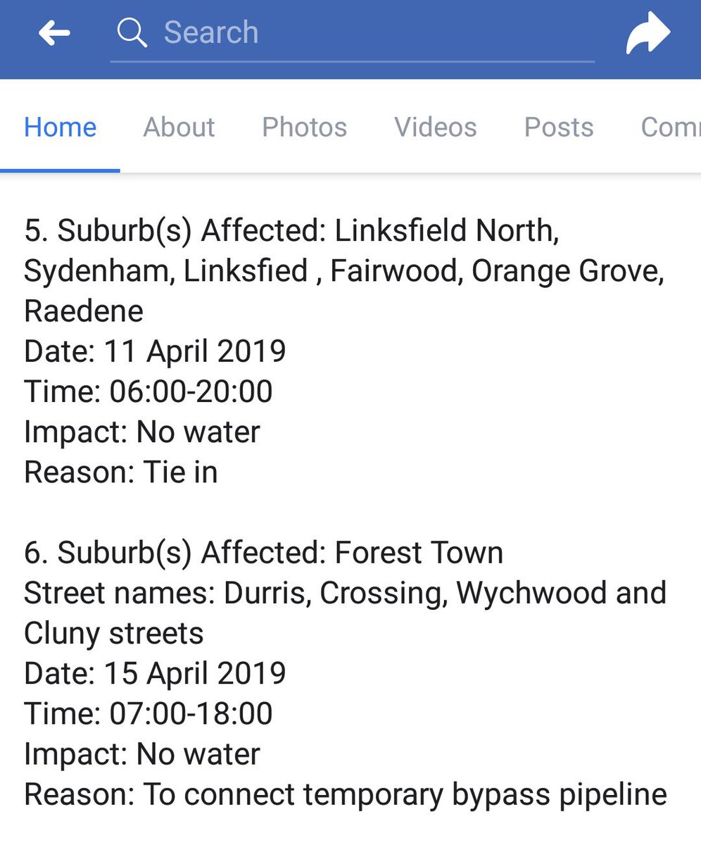 MrSmithMachine's tweet photo. @JHBWater @Linbug5 Saw this on your Facebook page. 
Must be affecting Highlands North as well. https://t.co/4lvvJzXjJB