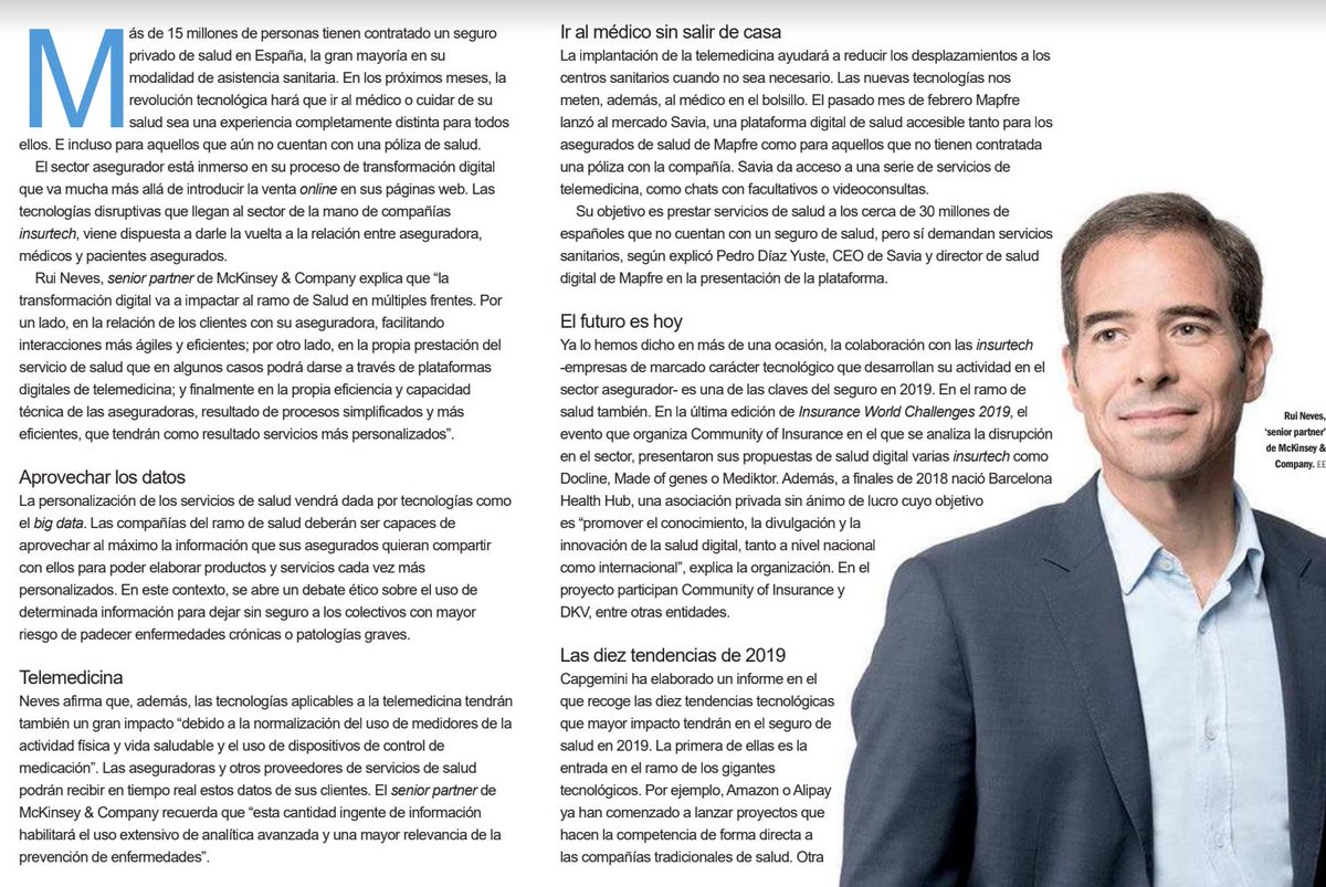 BCNHealthHub's tweet photo. Today @elEconomistaes reports @BCNHealthHub together with @CommuInsurance @madeofgenes @Mediktor and @DKVSeguros
#digitalhealth #healthtech #digitaltransformation https://t.co/RTDvROnAhA