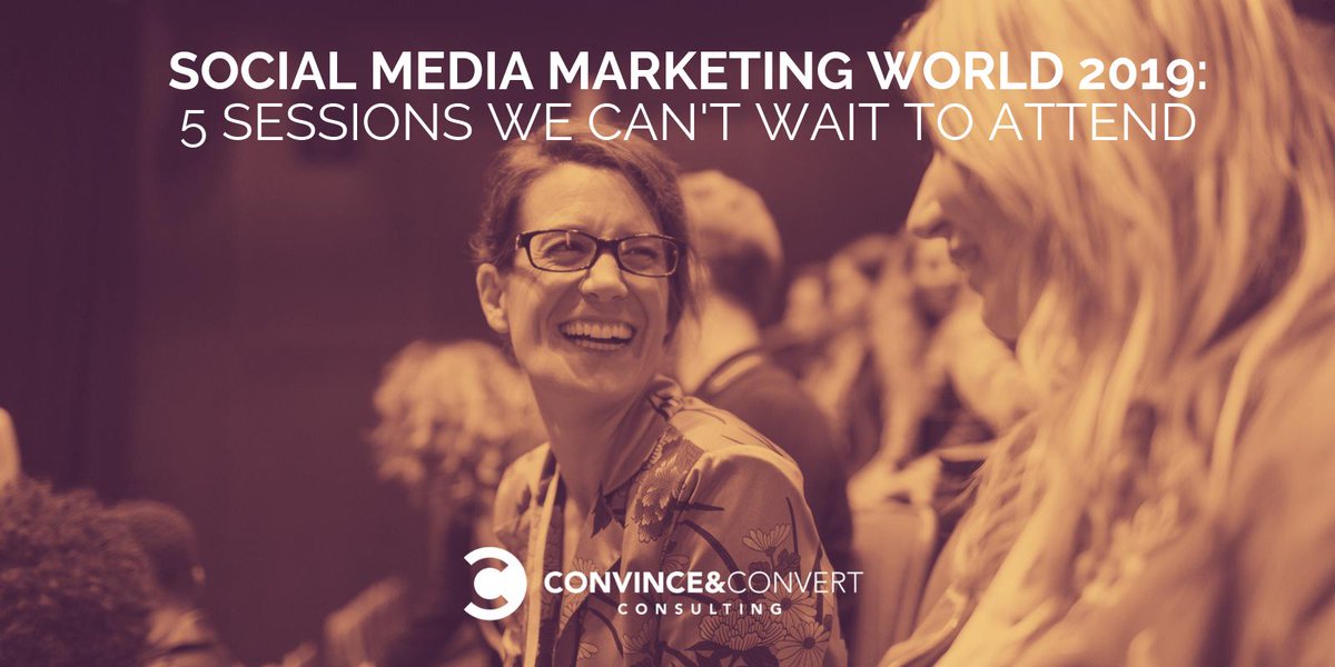The_TubeScience's tweet photo. Social Media Marketing World 2019: 5 Sessions We Can’t Wait to Attend https://t.co/JVJdYY0l7D -  Convince and Convert by @DonnaMostrom https://t.co/wugVtLUvns