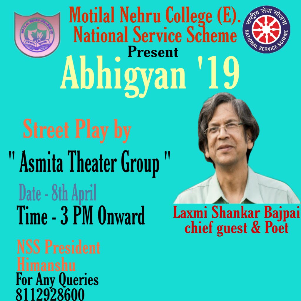 YashVar25465699's tweet photo. Performed *SAWAAL* natak at Motilal Nehru College . 👉"Sawaal  puchne zarrori hai apne pratinidhiyon se sawaal puche aur soch samazkar apna vote de" Play directed by @ArvindGaur Sir !! @AsmitaTheatre https://t.co/yhENrGrFAy