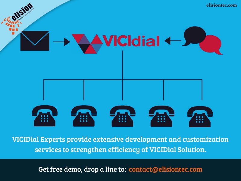 elisiontec's tweet photo. Extensive development & customization for VICIDial: Open Source Call Center Solution. For more details, visit https://t.co/Fr9I3VniYD
#VICIDialcustomization #CallCenterSolution #CallCenterSoftware #OpenSource #BPO #KPO #CallCenter #VICIDialdevelopment #VICIDialExpert https://t.co/9AjZ2RTJO5