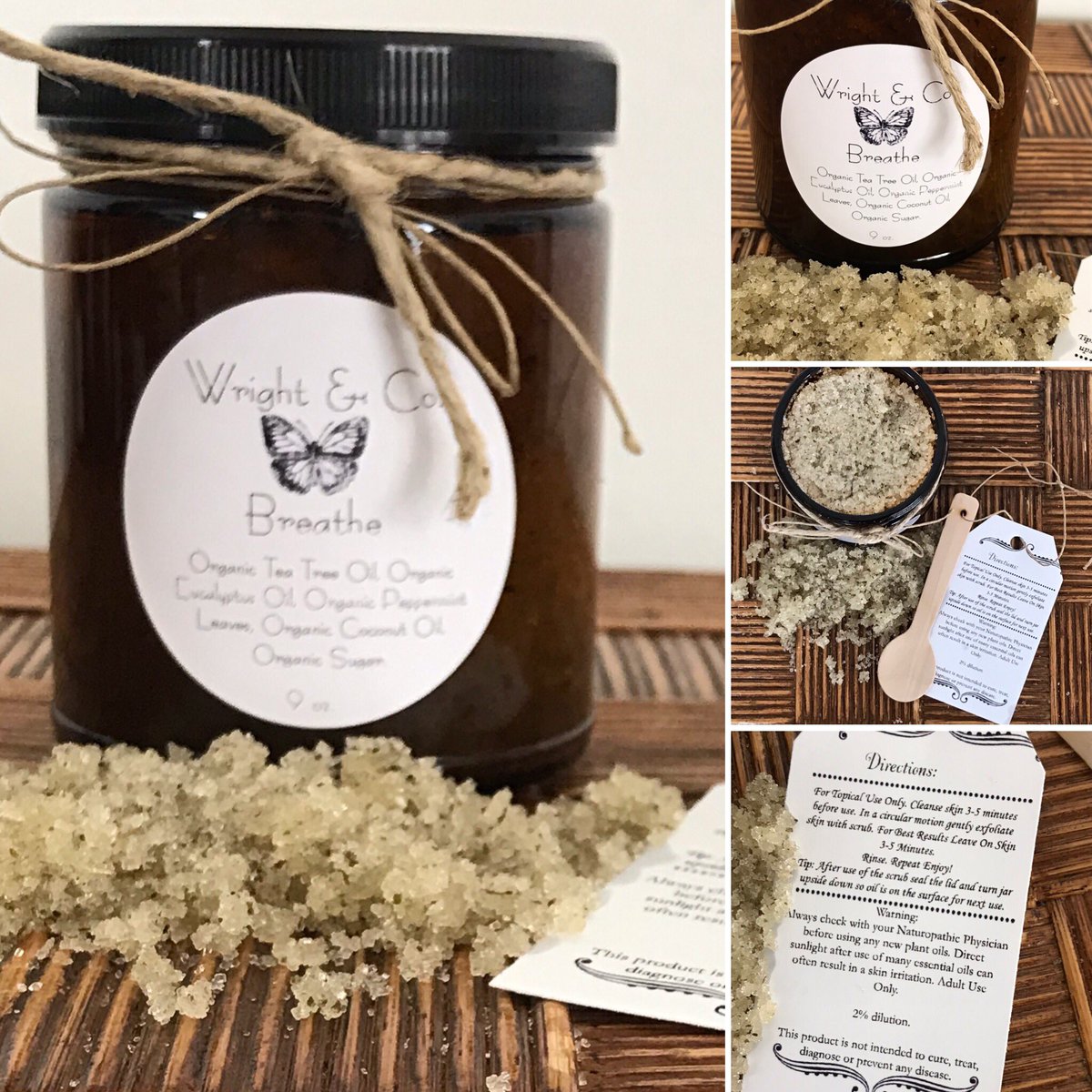 bewellthyself's tweet photo. BREATHE 9oz. Organic Body Scrub. Handmade with intention. $15/jar. Refills 33% off. ❤️ #breathe  #eucalyptus #teatree #mint #coconutoil #bodyscrub #bodyscrubs #plants #herbs #spices #essentialoils #essentialoillife #plantlife #bewell #natural #organic #pure #reuse #recycle https://t.co/CwFXYBQlzp