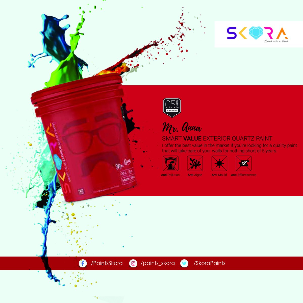 SkoraPaints's tweet photo. We have designed our range of Smart Exterior Quartz Paint to be virtually perfect, durable an water repellent while taking special care to ensure your structure will always look stunning.

#SmartPaints #Exteriorpaints #SkoraPaints #Paints #RealEstate https://t.co/KuhGZsQxOc