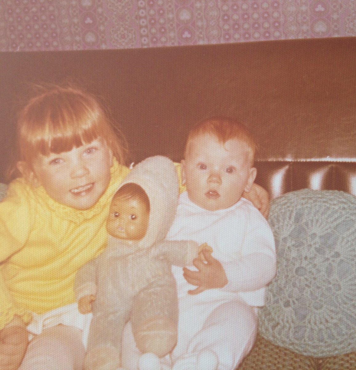 LyndalLand's tweet photo. Yes, it’s the same doll in both photos! Happy #NationalSiblingDay @auntie_manners #Sisters #ThenAndNow https://t.co/csd2T4Q1WU