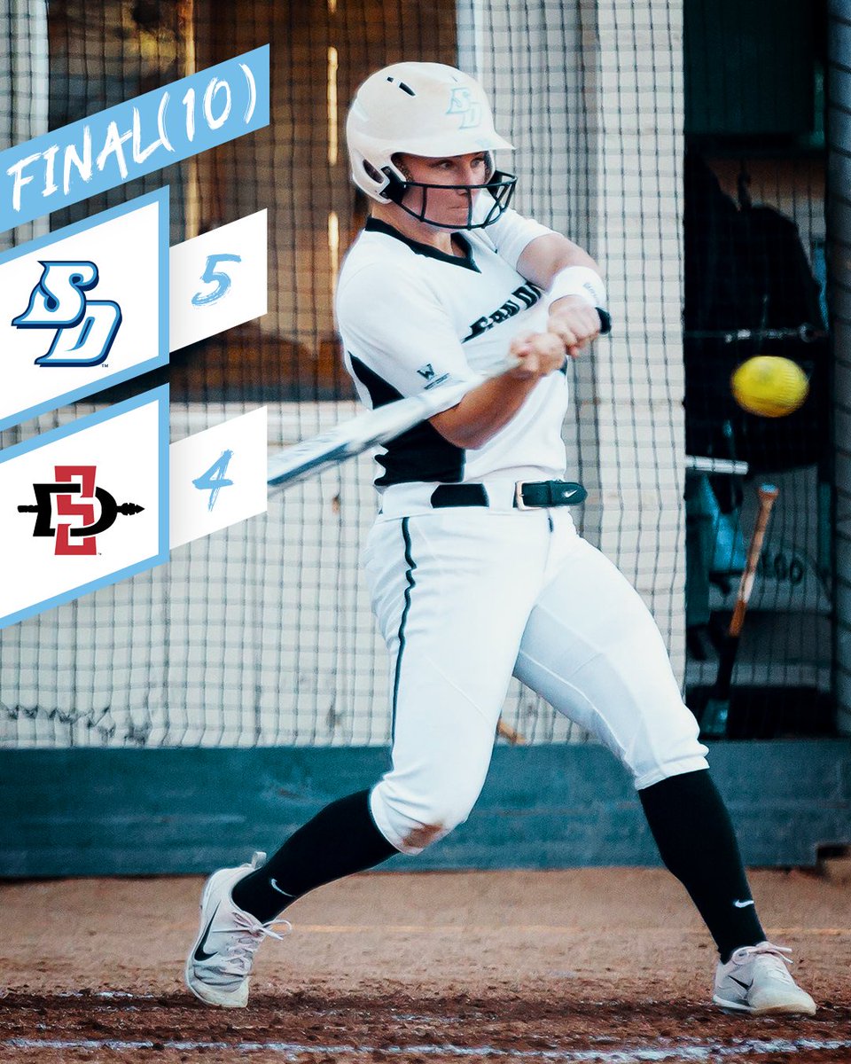 USDSoftball's tweet photo. Toreros take down San Diego State in 10 innings. 👏

🗞 » https://t.co/u4l05diBBM

#GoToreros https://t.co/D2WSLV3IZL