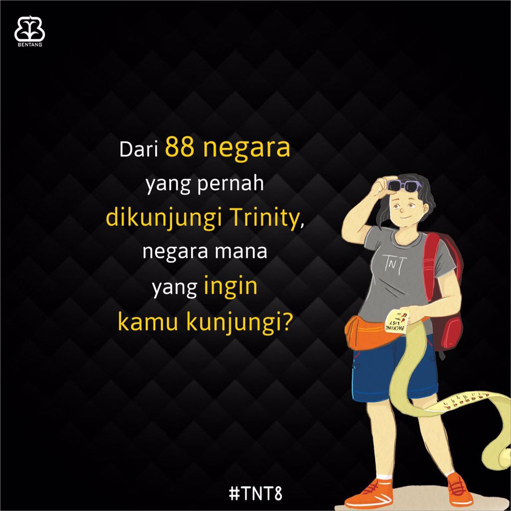 bentangpustaka's tweet photo. Sahabat Bentang bisa mendapatkan di https://t.co/9YBry7JWDQ, lho. Oh iya, TNT 8 merupakan buku terakhir dari seri βThe Naked Travelerβ-nya @TrinityTraveler. #SerialTrinity https://t.co/Y3F78TXsgK