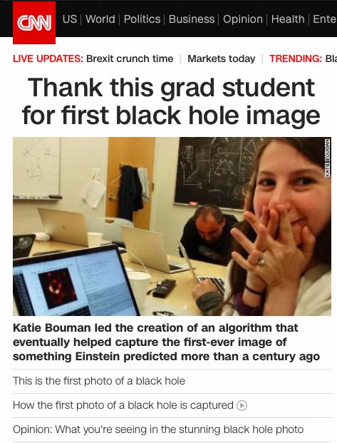 Thank this grad student for first black hole image