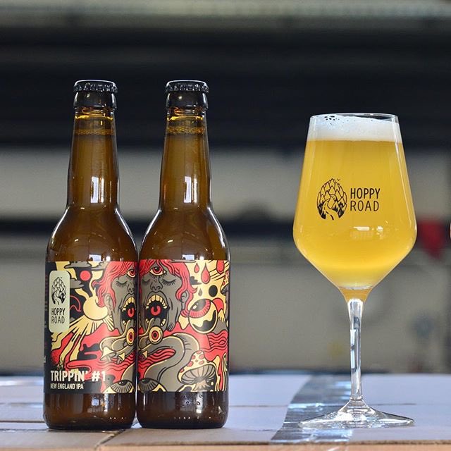 JustCraftCo's tweet photo. Trippin' # 1 New England IPA, 7.3% by Hoppy Road, Nancy

Brassé avec les houblons Citra, Mosaic et Columbus.

Brewed with Citra, Mosaic and Columbus hops. https://t.co/eaekn3nq4G