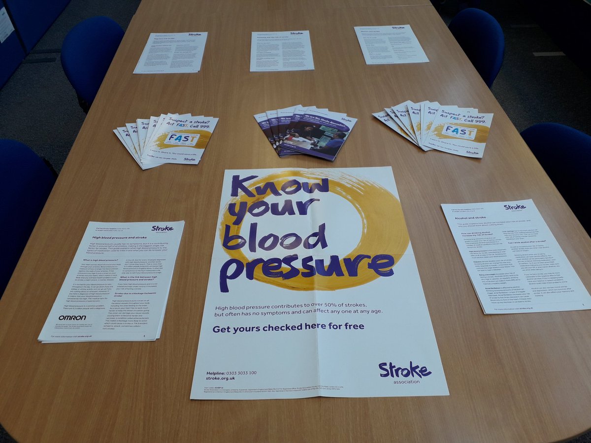 JessParkin6's tweet photo. Do you know your blood pressure @Woodplc #Darlington #LingfieldPoint ? Come along to your open plan boardroom to see our wonderful #StrokeAmbassador Janet and myself for a BP check and chat 😊 @StrokeAssocNE https://t.co/UjqhyJFTJF