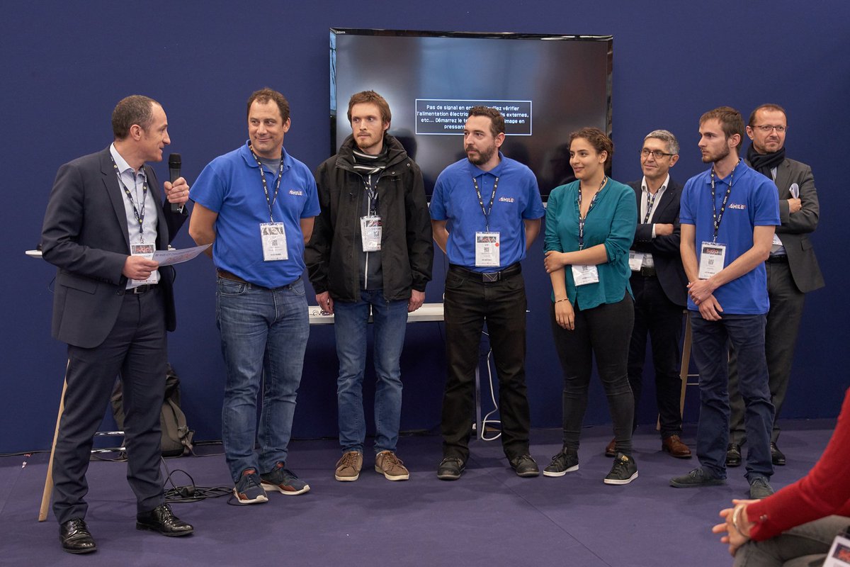 SIDOevent's tweet photo. Félicitations aux grands gagnants du Hackathon : @GroupeSmile pour le projet "Améliorer la performance énergétique du métro pour @groupekeolis" et @Rtone_IoT pour le projet "Surveillance et entretien des réseaux de gaz" pour @GRDF 🏆 #SIDO19 #Hackathon #Keolis #Rtone #IoT https://t.co/IO6NuhvnrK