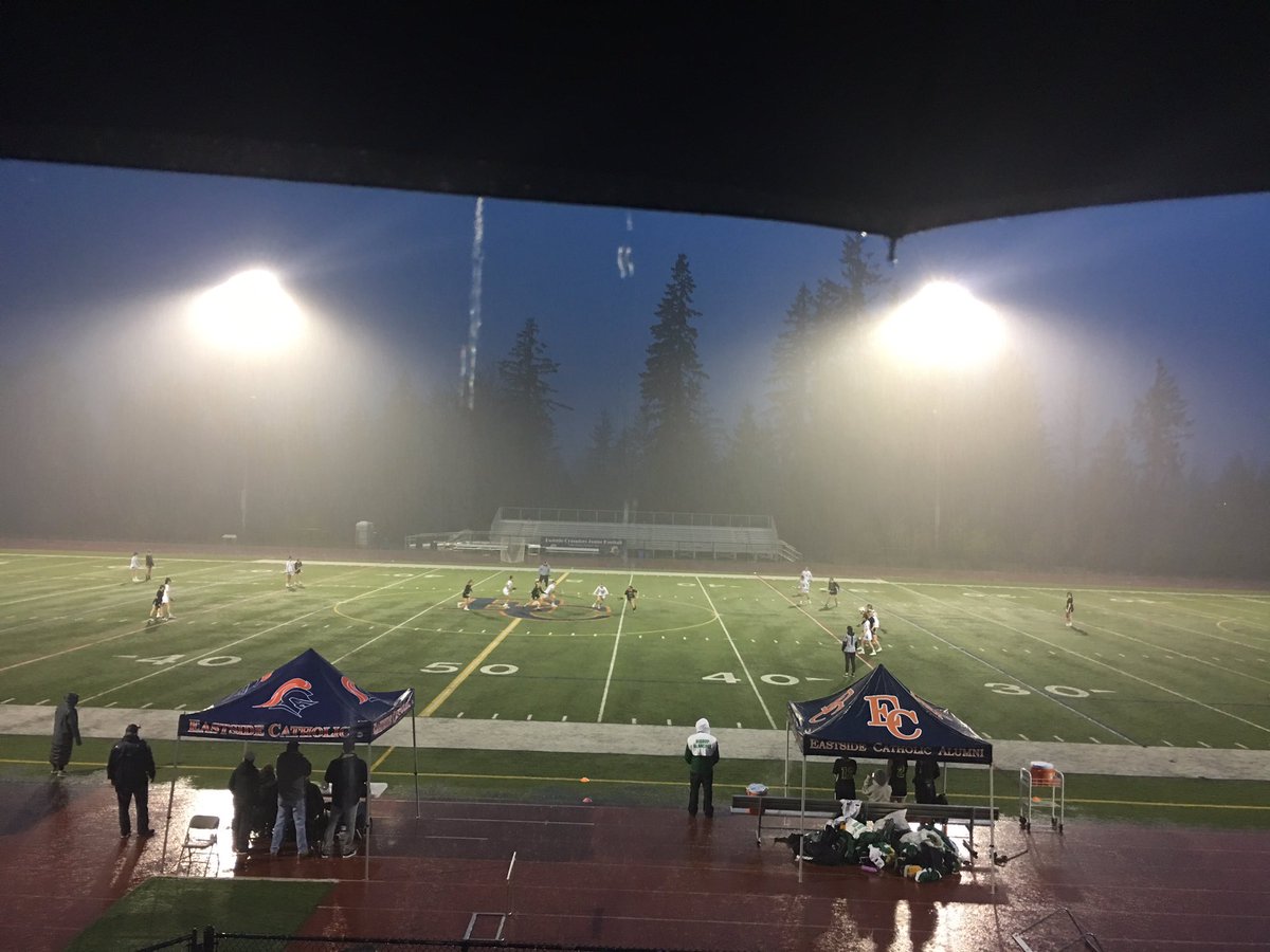 Soggy day to face Eastside Catholic for a double header. Braves hussled but the crusaders take both games 15-5 Jv and 19-3 varsity. Join us at the home game this Saturday. 💦🥍