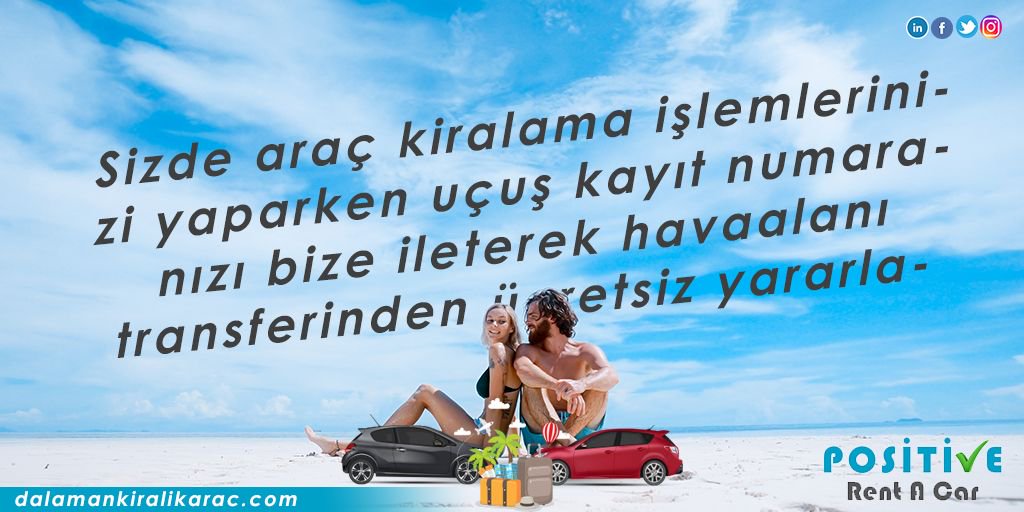Sizde araç kiralama işlemlerinizi yaparken uçuş kayıt numaranızı bize ileterek havaalanı transferinden ücretsiz yararlanabilirsiniz! #dalamanaraçkiralama #havaalanıtransferi #dalaman dalamankiralikarac.com