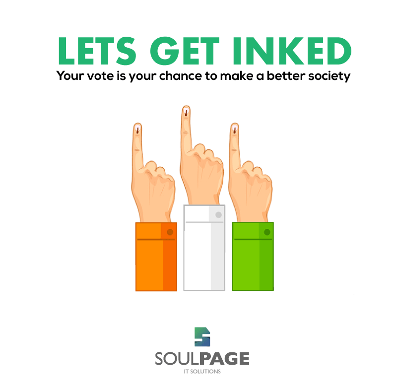 SoulpageIT's tweet photo. Please cast your vote & make it count. #GoandVote #ElectionDay #Startup #Soulpage #DataScience https://t.co/betlmQNon8