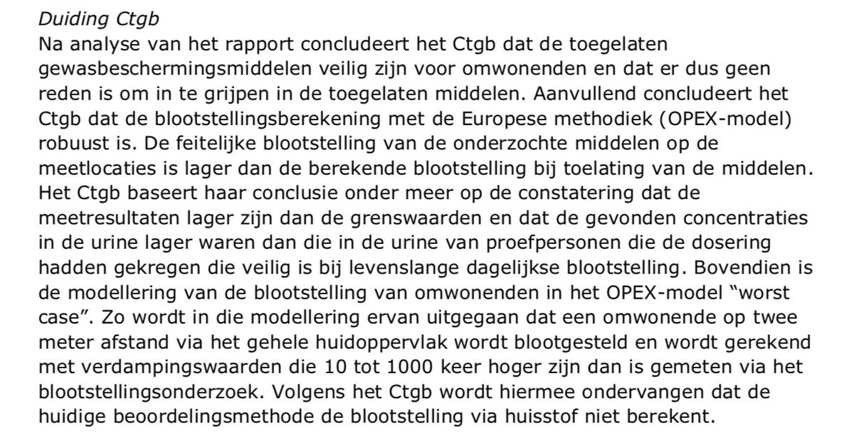 andrehoogendijk's tweet photo. Goed nieuws voor alle betrokkenen!

Onderzoek naar blootstelling van omwonenden laat zien, volgens RIVM, Ctgb, LNV en IenW:
✅ geen risico’s voor gezondheid
✅ alle metingen beneden grenswaarden
✅ blootstelling 10 tot 1000 keer lager dan berekend

Lees 👇
https://t.co/ABxivp6Vda https://t.co/GVUaxbrGLU