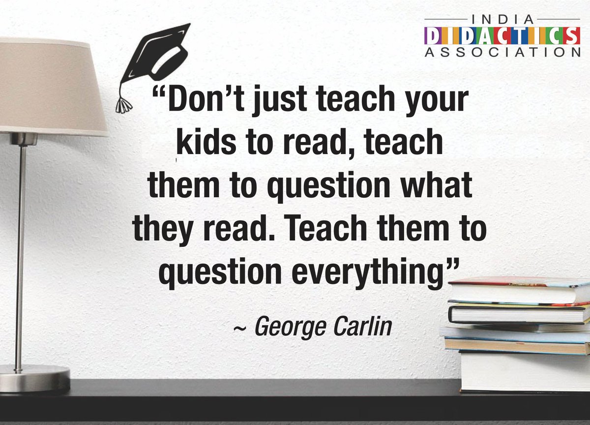 Indiadidac's tweet image. #SmartWords #QualityinEducation- George Carlin