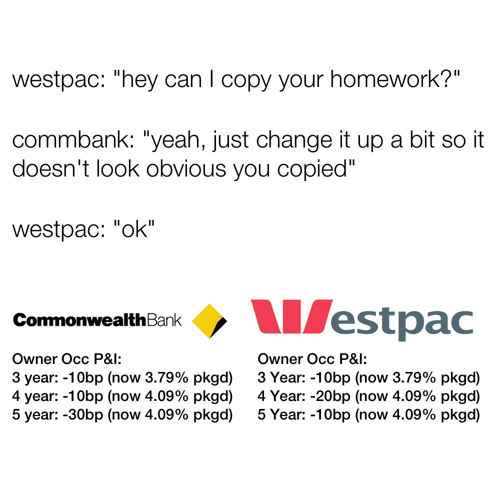 So <a href="/Westpac/">Westpac Bank</a> cut rates today and I'm kinda having a bit of deja vu 👀👀 #personalfinance #commbank #homeloans #property #memelife