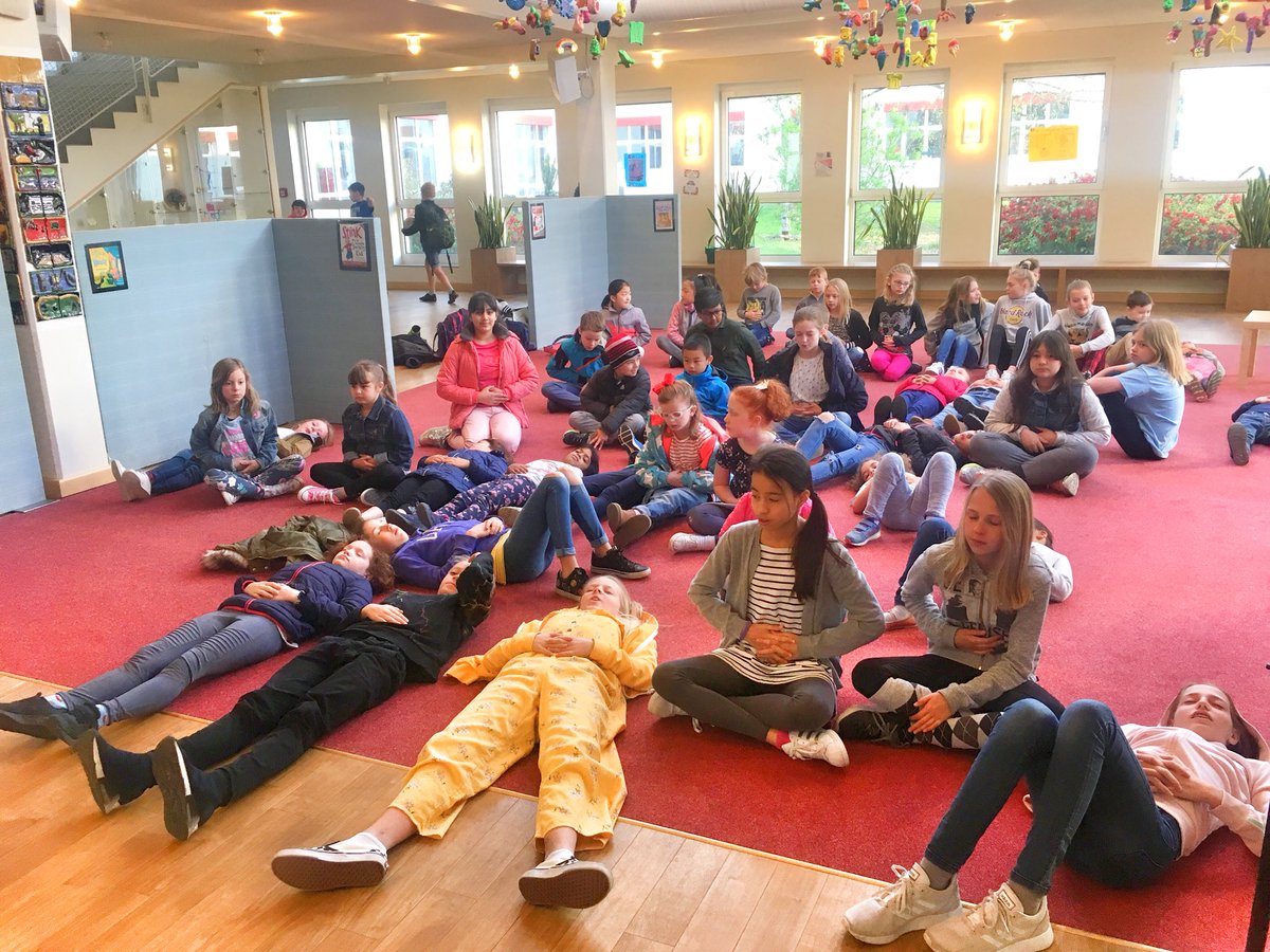 AGraceMcCallum's tweet photo. Our #Mindfulness morning group is growing! ☺️ https://t.co/N2t7Hkk35W
