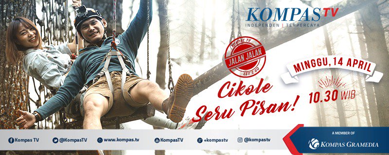 Jangan lewatkan jalan-jalan seru <a href="/Steffy_ai/">Stefanny Margaretha |</a> dan @bimaprasena ke Cikole. Dari Treetop Adventure Cikole sampai Orchid Forest Cikole di <a href="/jalanjalanktv/">JalanJalan!KompasTV</a> pukul 10.30 WIB #JalanJalanKeCikole
