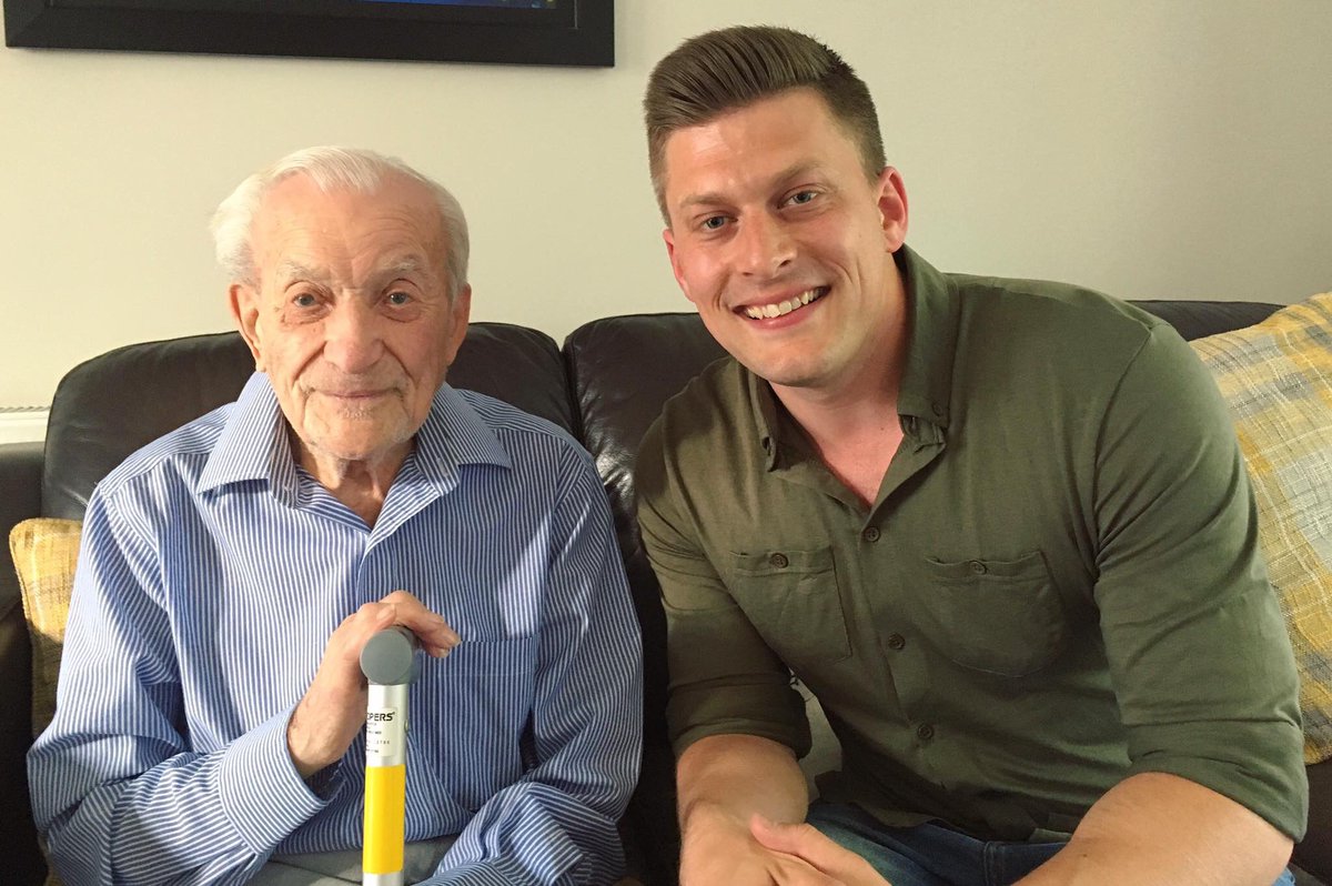 jonnycrackers82's tweet photo. Wishing Flt Lt Terry Clark DFM a very Happy 100th Birthday today. One of the last 6 known ‘Few’ still with us. #battleofbritain #thefew #terryclark #hero #100today https://t.co/9A63lH1y8j