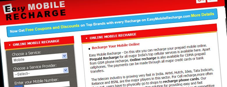 Coupon for free recharge