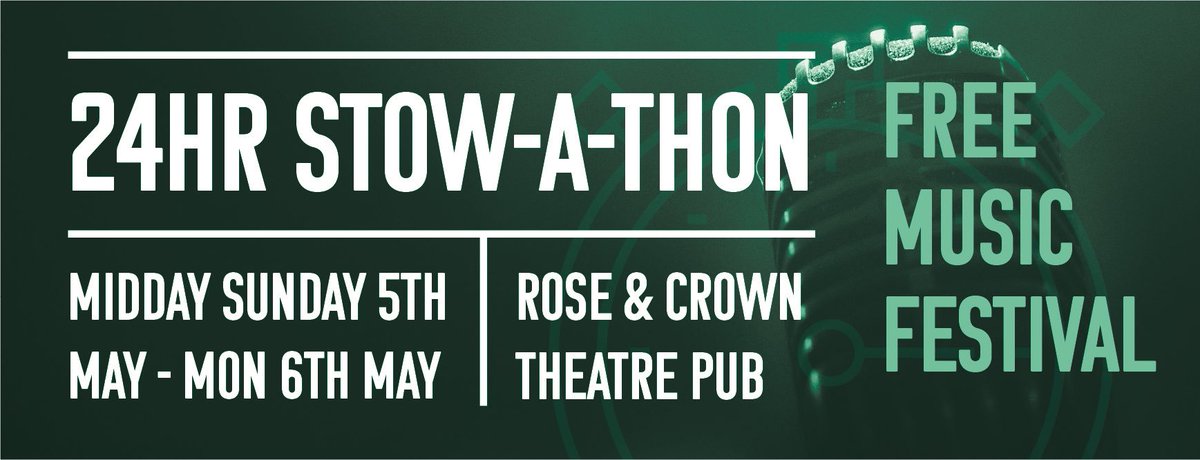 SongsSulk's tweet photo. Next gig on at about 7pm for only 20 mins. See you there @roseandcrownpub 5-6 May in support of The Haven #stowathon #24hrs https://t.co/KkHDVM3Drc