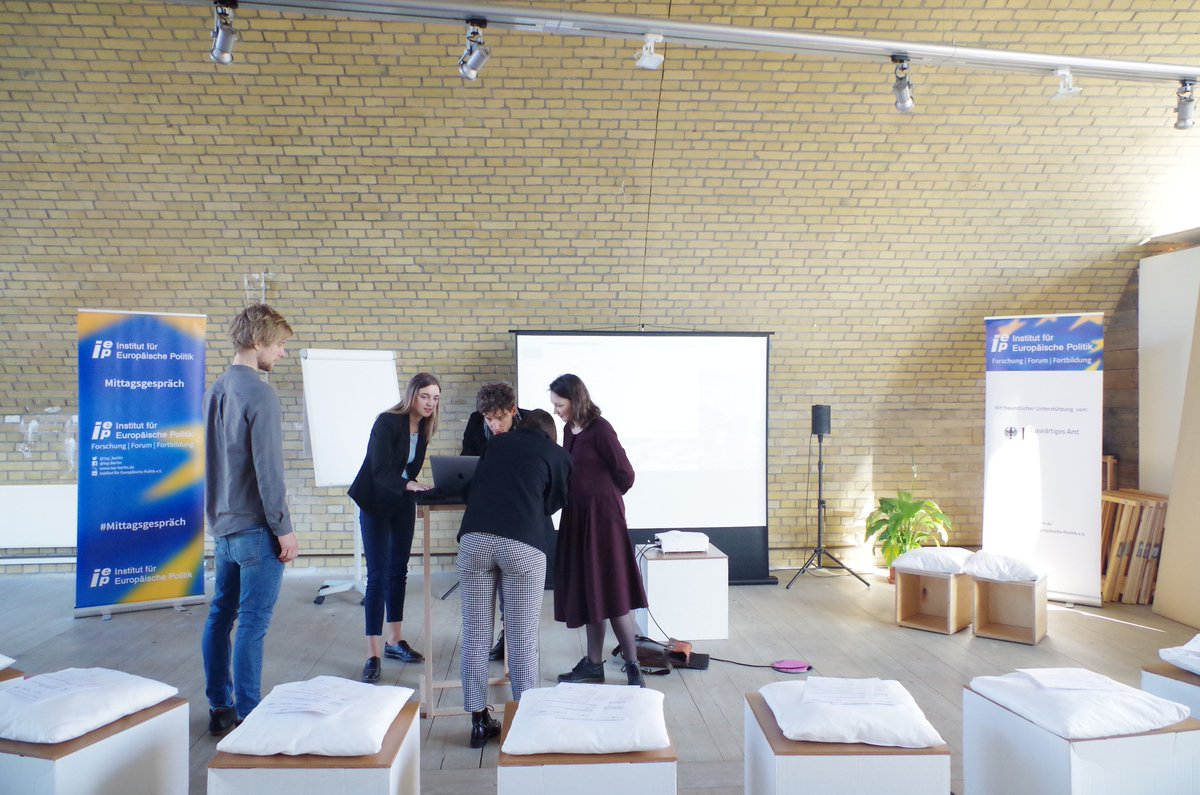 IEP_Berlin's tweet photo. Getting ready for our 12th #UkraineBreakfastDebate with @Iryna_Shvets (@opora) and Anastasia Matviienko (@cvu_ngo)! Today’s debate is a special joint venture of IEP's projects #PAIC &amp; #CiSEP and followed by an add. “Election Monitoring” #WorkingSession! #CivilSocietyCooperation https://t.co/gQZPuQxTEH