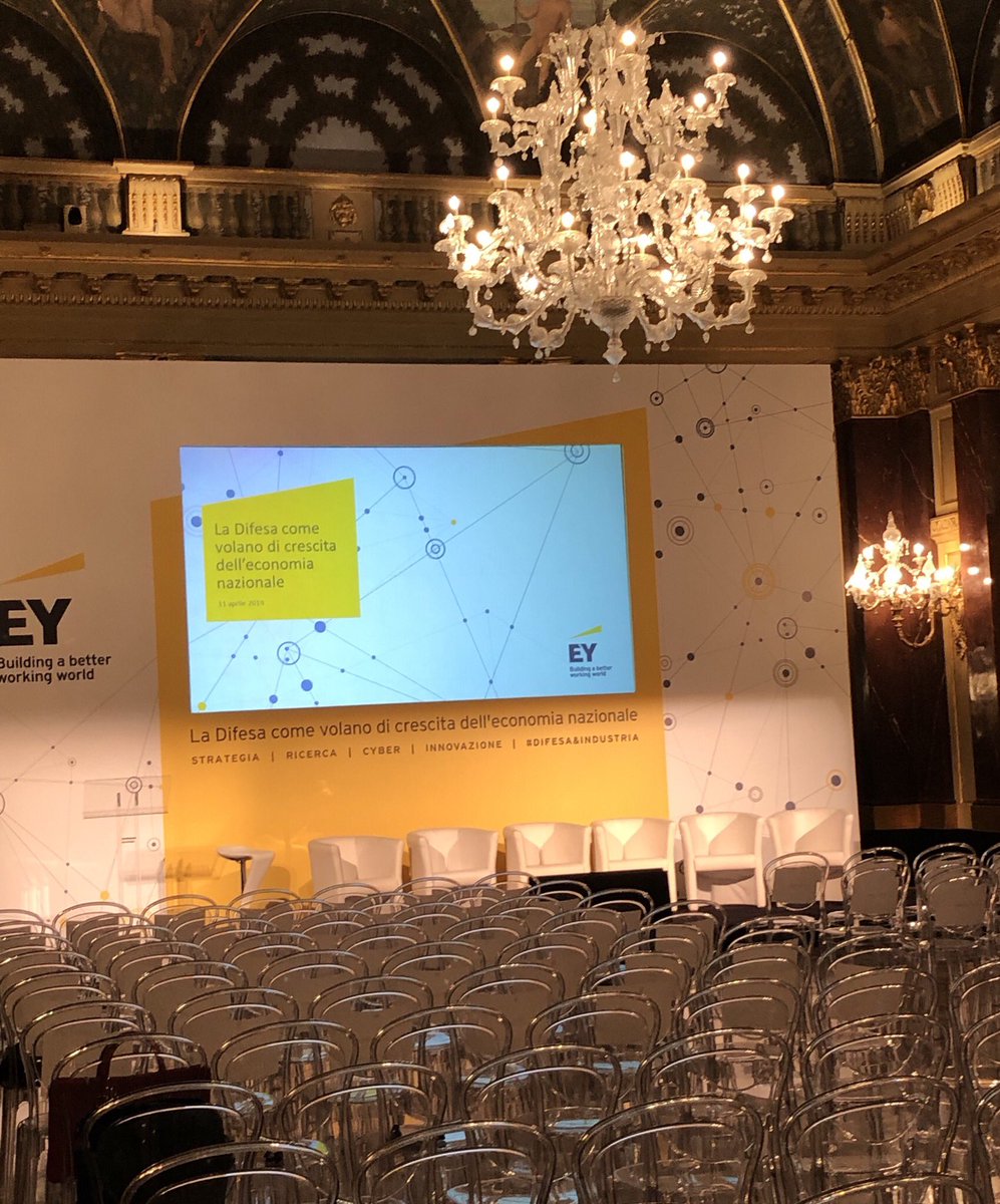 Tutto pronto a #Roma per il nostro evento su #Aerospace &amp; #Defence. A breve ci confronteremo sullo stato e sui trend evolutivi del settore con esponenti delle istituzioni e leader delle più rilevanti aziende del settore #difesa #industria #cyber #innovazione #ricerca #strategia