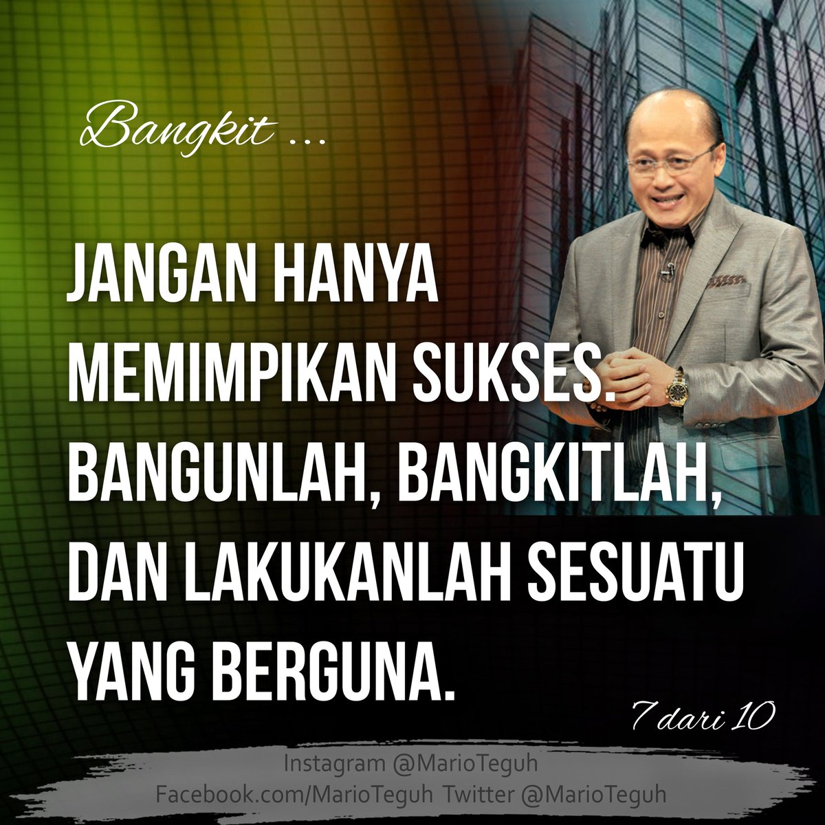 marioteguh's tweet photo. Bangkit ...

Orait? 💖💝💗

#MarioTeguh #mtgw #motivator #motivatorindonesia #motivasi #inspirasi #MTGW https://t.co/nQnOvaeWzI