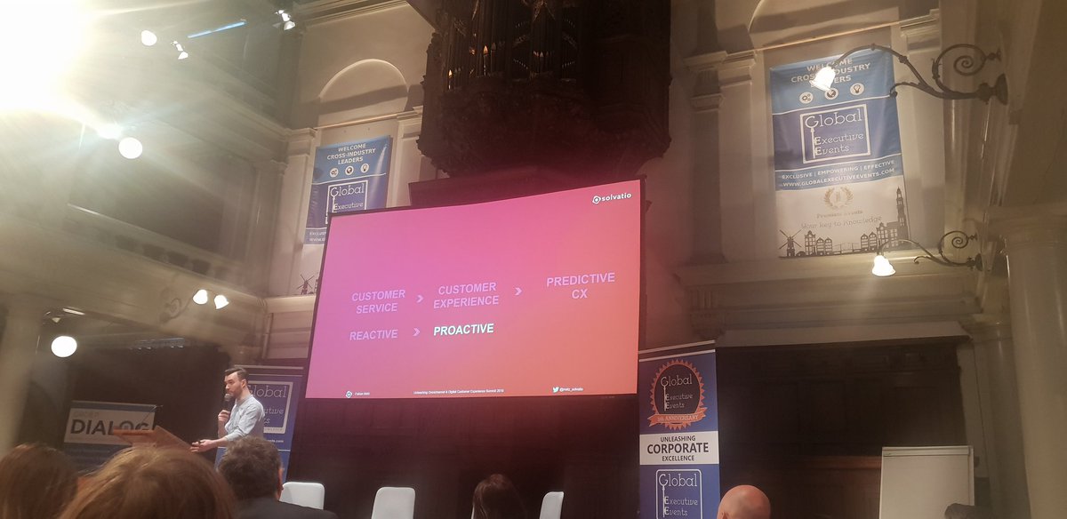 Moving from reactive to predictive. Try to learn what the customer wants through use of data. We love fast things <a href="/globalevents/">Global Events</a> #unleashomni #unleashcx
