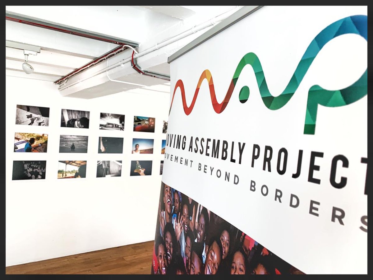 danejeremyhurst's tweet photo. The ‘Freedom of Expression’ exhibition is now fully open! Tune in for the Facebook live stream this evening at 6.45pm UK | 7.45pm SA time. @karl_schoemaker @movingassembly @LyricL @OxoTowerWharf #southafrica #movingassembly #london  https://t.co/22Id9kqQbJ https://t.co/f69hvz9WDA