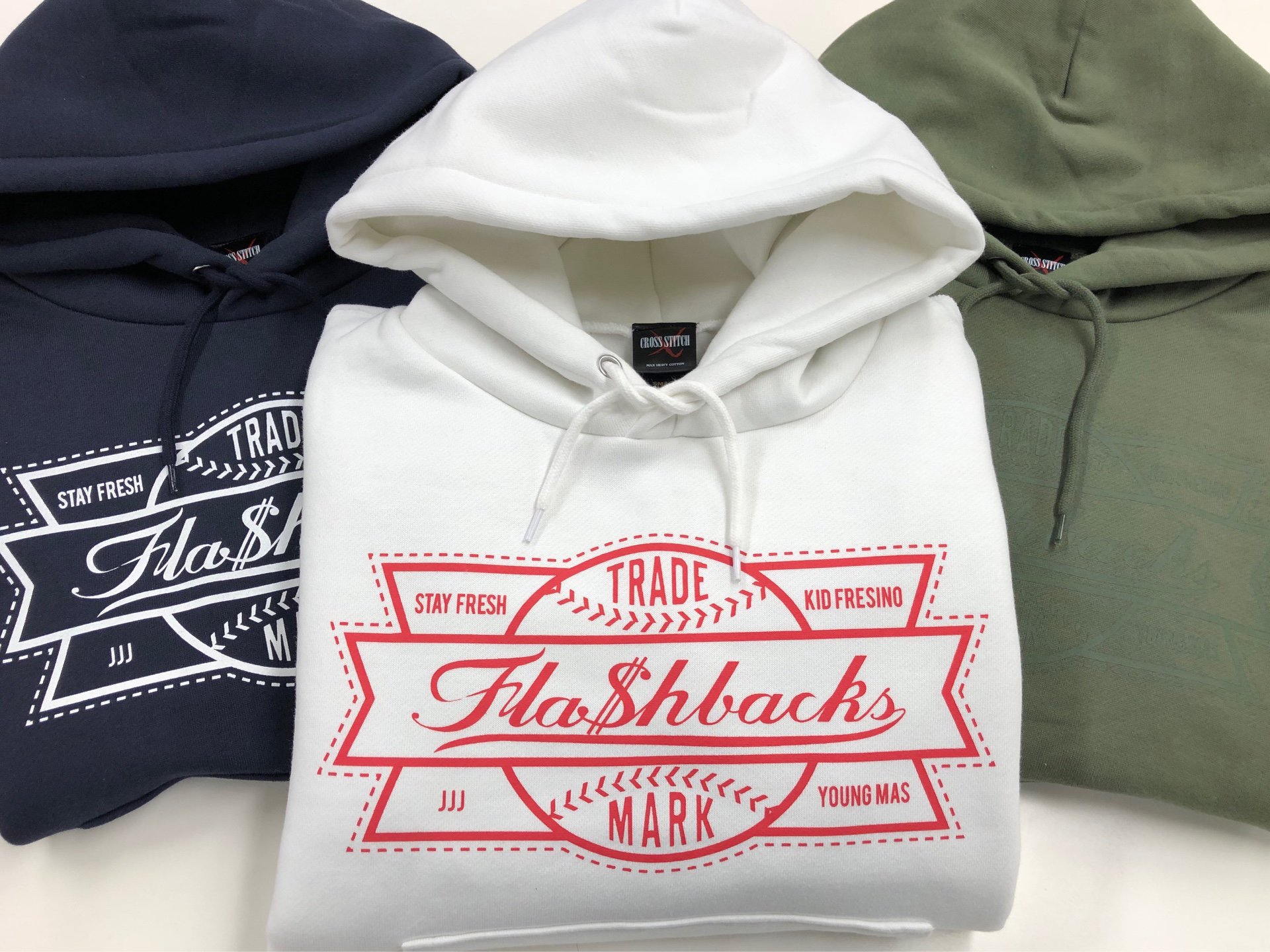 JJJ オフィシャルパーカー　サイズM  FLA$H BACK$