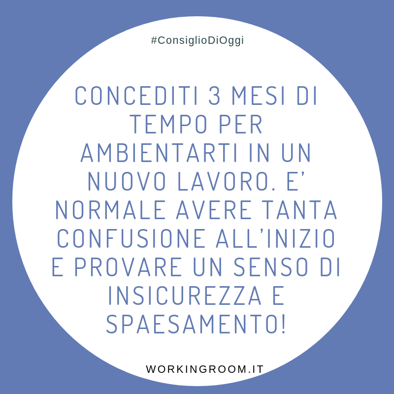 workingroom's tweet photo. I #cambiamenti portano entusiasmo, adrenalina, ma anche #ansia e paura.
L'importante è tenere a mente che è normale non capire tutto subito: datti un po' di tempo!
#lavoro #11aprile https://t.co/np9daHE3zV