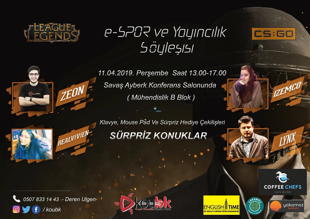 SPONSORU OLDUĞUMUZ E-SPOR KONFERANSINDA ÖĞRENCİ DOSTLARIMIZLA BULUŞMAK ÜZERE