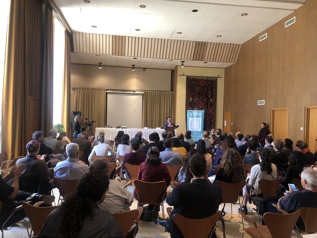 ALLMEP's tweet image. “If we want to move forward from the status quo, we must do it based on a true Arab-Jewish, Palestinian-Israeli partnership based on equality, dignity, and justice” @braunold kicks off #ActionNotReaction #ALLMEP2019